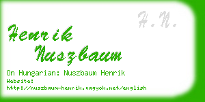 henrik nuszbaum business card